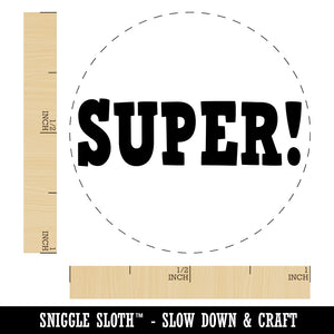 Super Fun Text Teacher School Self-Inking Rubber Stamp for Stamping Crafting Planners