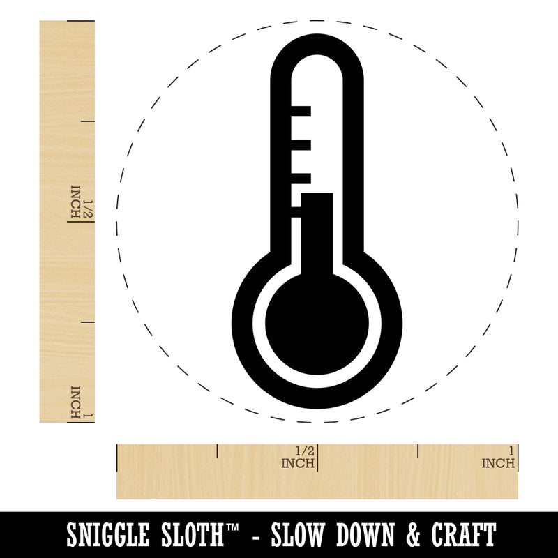 Thermometer Symbol Self-Inking Rubber Stamp for Stamping Crafting Planners