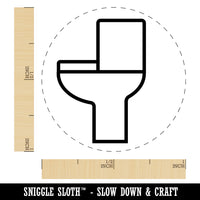 Toilet Symbol Outline Self-Inking Rubber Stamp for Stamping Crafting Planners