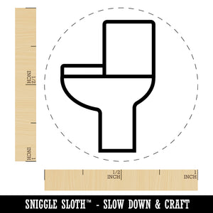 Toilet Symbol Outline Self-Inking Rubber Stamp for Stamping Crafting Planners