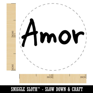 Amor Love Spanish Self-Inking Rubber Stamp for Stamping Crafting Planners