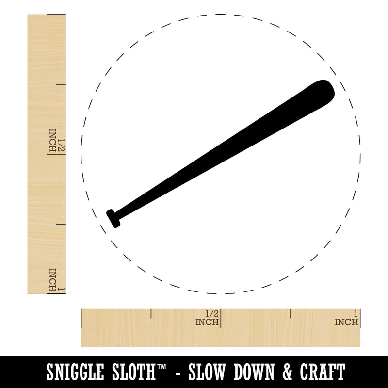 Baseball Bat Solid Self-Inking Rubber Stamp for Stamping Crafting Planners