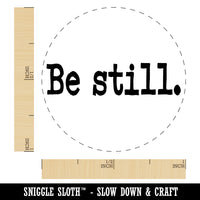 Be Still Inspirational Spiritual Text Self-Inking Rubber Stamp for Stamping Crafting Planners