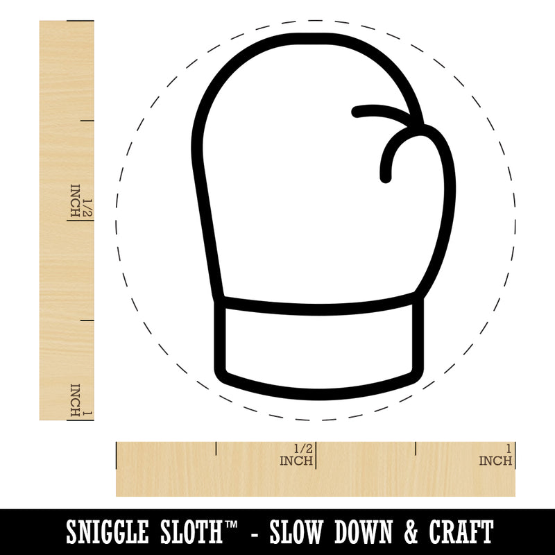 Boxing Glove Outline Self-Inking Rubber Stamp for Stamping Crafting Planners