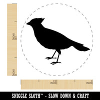 Cardinal Bird Standing Solid Self-Inking Rubber Stamp for Stamping Crafting Planners