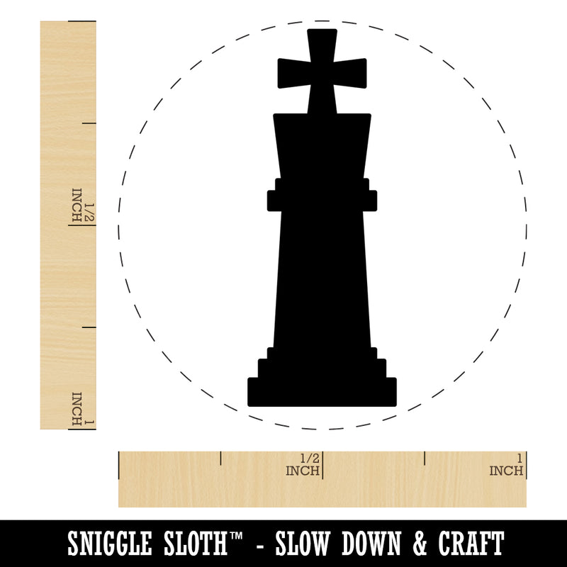 Chess King Piece Self-Inking Rubber Stamp for Stamping Crafting Planners