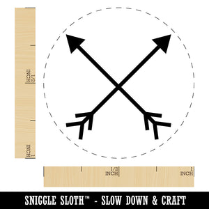 Crossed Arrows Self-Inking Rubber Stamp for Stamping Crafting Planners