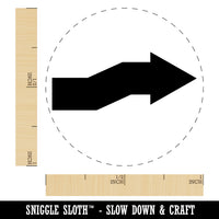 Cute Crooked Arrow Solid Self-Inking Rubber Stamp for Stamping Crafting Planners