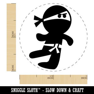 Cute Fighting Ninja Self-Inking Rubber Stamp for Stamping Crafting Planners
