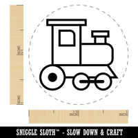 Cute Train Self-Inking Rubber Stamp for Stamping Crafting Planners