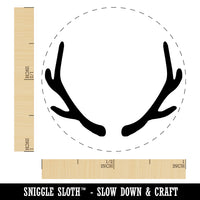 Deer Antlers Self-Inking Rubber Stamp for Stamping Crafting Planners
