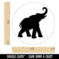 Elephant Trumpeting Solid Self-Inking Rubber Stamp for Stamping Crafting Planners