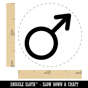 Mars Man Male Gender Symbol Self-Inking Rubber Stamp for Stamping Crafting Planners