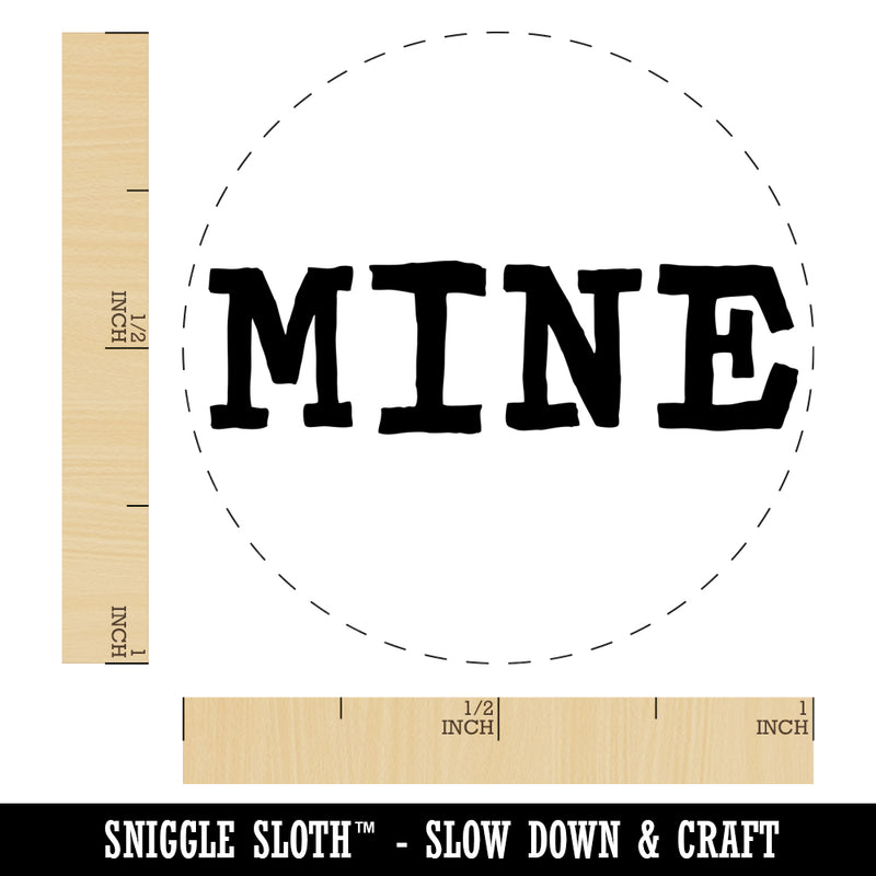 Mine Quirky Text Self-Inking Rubber Stamp for Stamping Crafting Planners