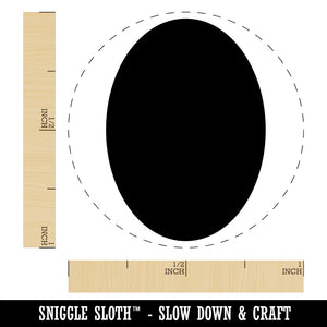 Oval Solid Self-Inking Rubber Stamp for Stamping Crafting Planners