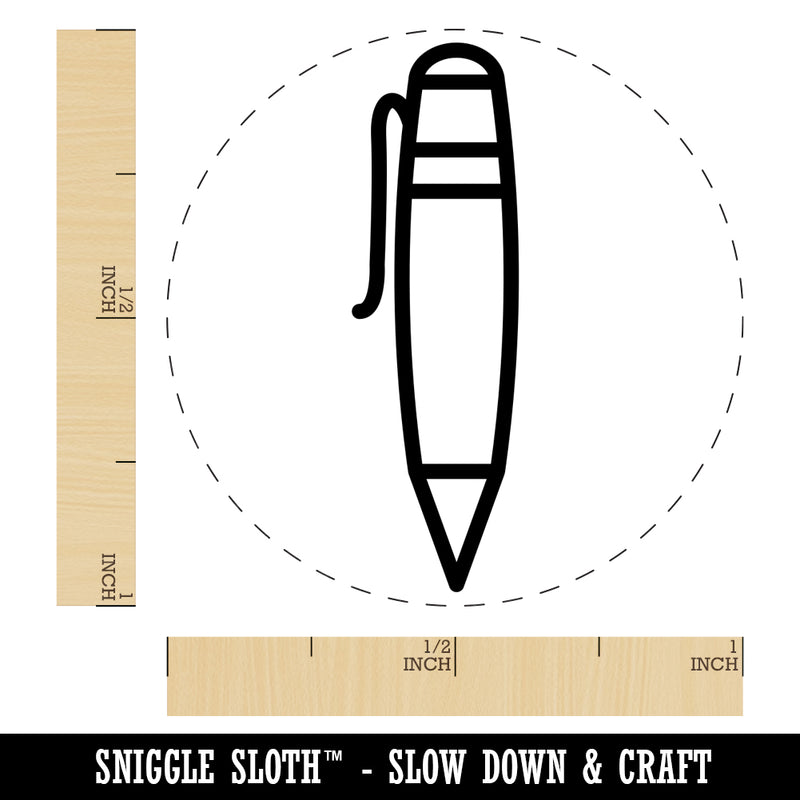 Pen Outline Self-Inking Rubber Stamp for Stamping Crafting Planners