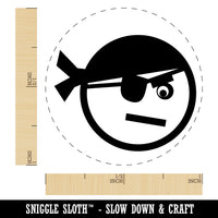 Pirate Face Self-Inking Rubber Stamp for Stamping Crafting Planners