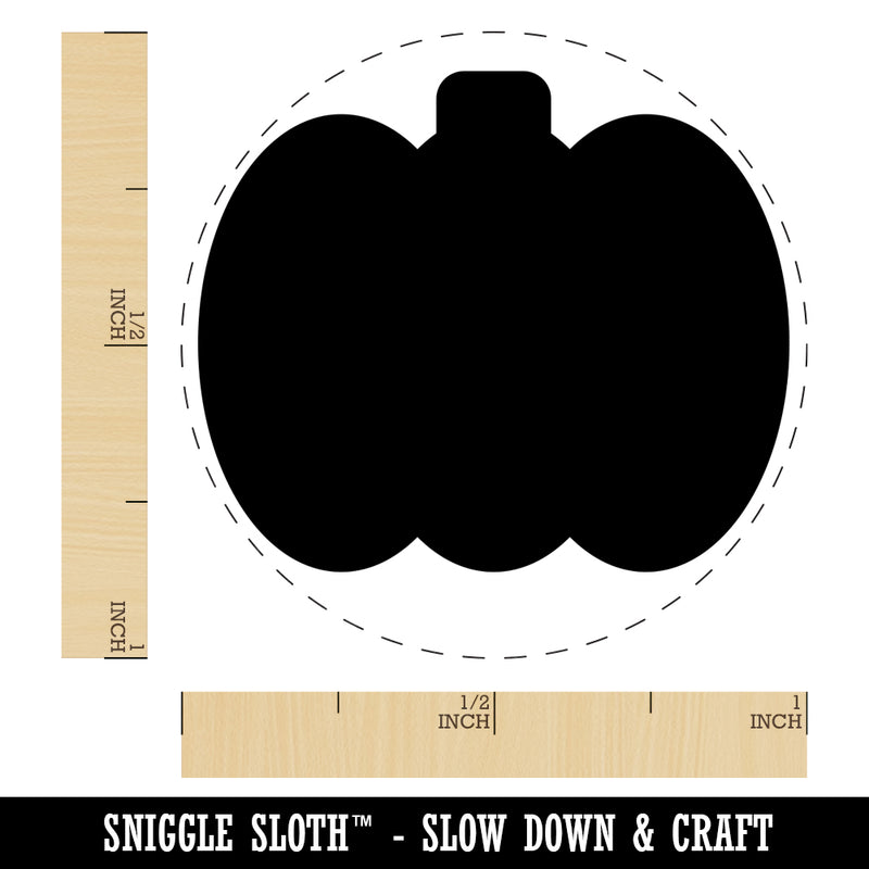 Pumpkin Halloween Fall Harvest Solid Self-Inking Rubber Stamp for Stamping Crafting Planners