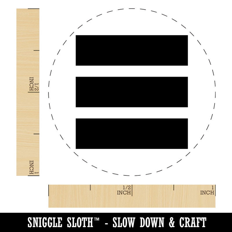 Rectangle Trio Self-Inking Rubber Stamp for Stamping Crafting Planners