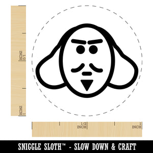 William Shakespeare Theater Doodle Self-Inking Rubber Stamp for Stamping Crafting Planners