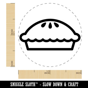 Yummy Pie Self-Inking Rubber Stamp for Stamping Crafting Planners