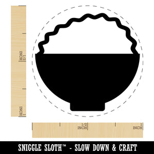 Bowl of Rice Self-Inking Rubber Stamp for Stamping Crafting Planners