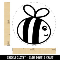 Buzzy Bumble Bee Self-Inking Rubber Stamp for Stamping Crafting Planners