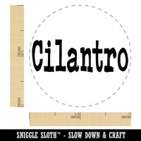 Cilantro Herb Fun Text Self-Inking Rubber Stamp for Stamping Crafting Planners