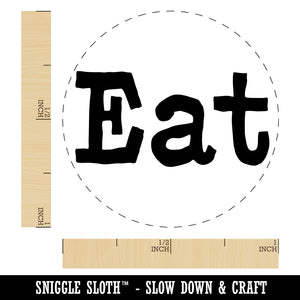 Eat Fun Text Self-Inking Rubber Stamp for Stamping Crafting Planners