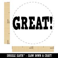 Great Fun Text Self-Inking Rubber Stamp for Stamping Crafting Planners