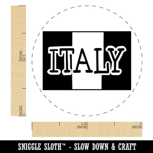 Italy Flag Text Self-Inking Rubber Stamp for Stamping Crafting Planners