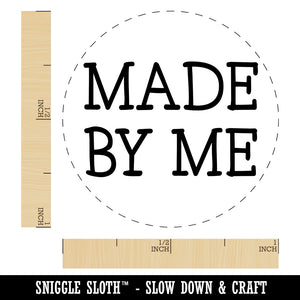 Made By Me Handmade Fun Text Self-Inking Rubber Stamp for Stamping Crafting Planners