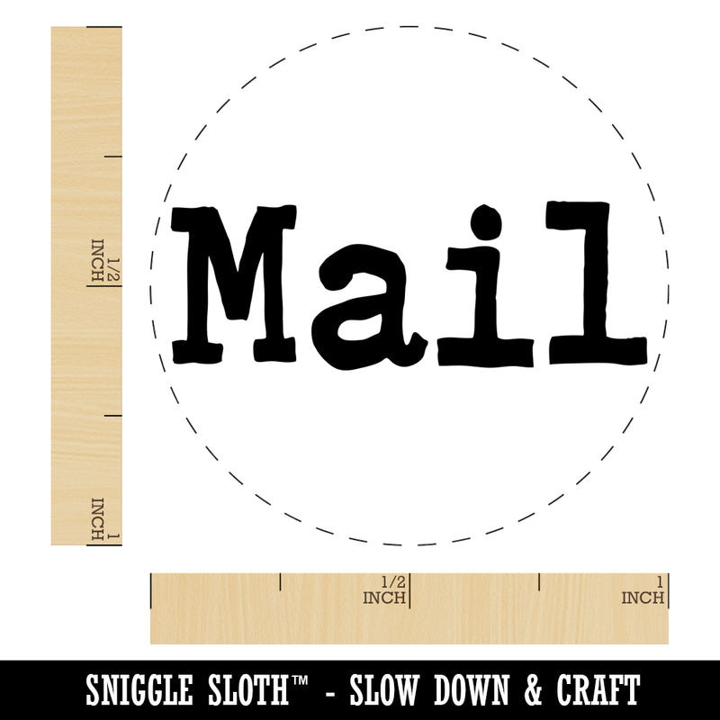 Mail Fun Text Self-Inking Rubber Stamp for Stamping Crafting Planners