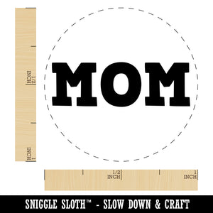 Mom Fun Text Self-Inking Rubber Stamp for Stamping Crafting Planners