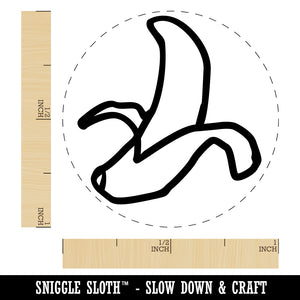 Peeled Banana Doodle Self-Inking Rubber Stamp for Stamping Crafting Planners