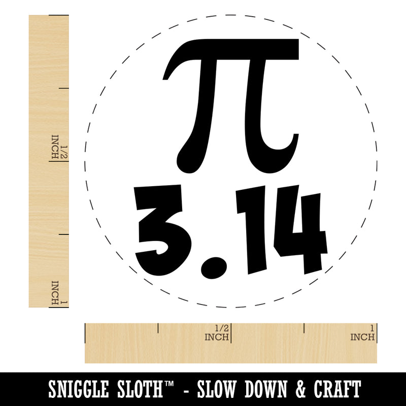 Pi 3.14 Self-Inking Rubber Stamp for Stamping Crafting Planners