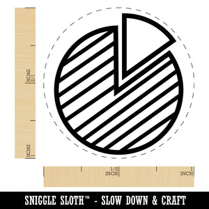 Pie Chart Business Office Icon Self-Inking Rubber Stamp for Stamping Crafting Planners