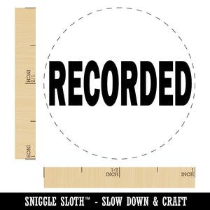 Recorded Text Self-Inking Rubber Stamp for Stamping Crafting Planners