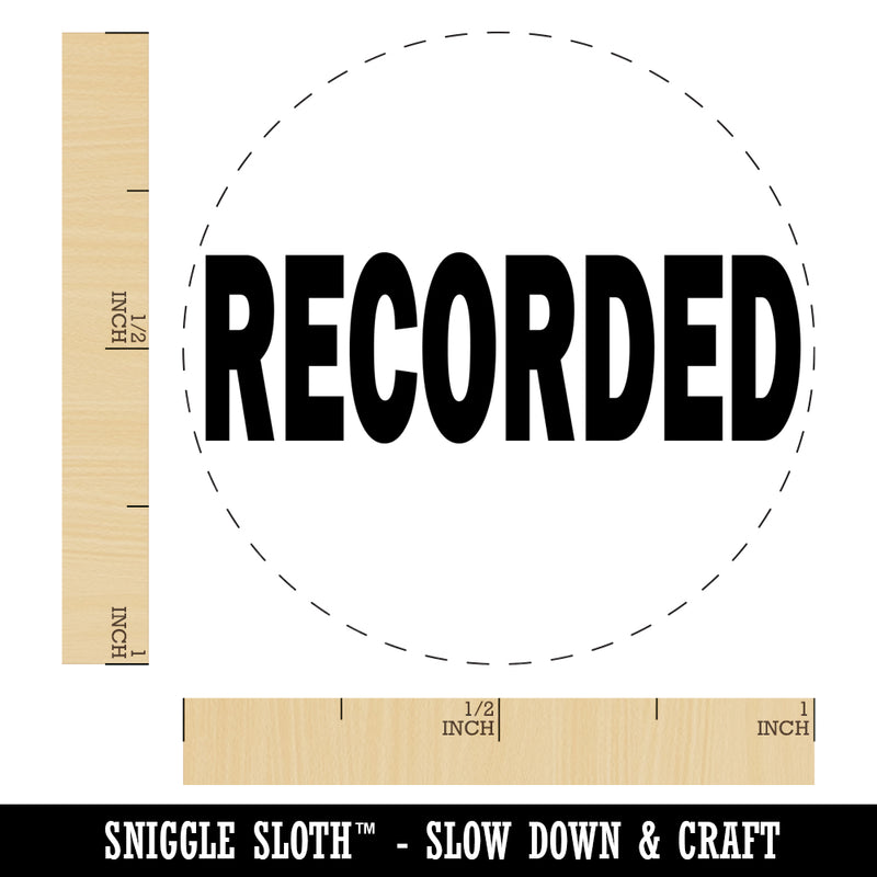 Recorded Text Self-Inking Rubber Stamp for Stamping Crafting Planners