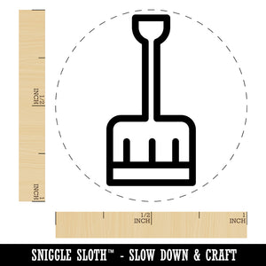 Snow Shovel Self-Inking Rubber Stamp for Stamping Crafting Planners