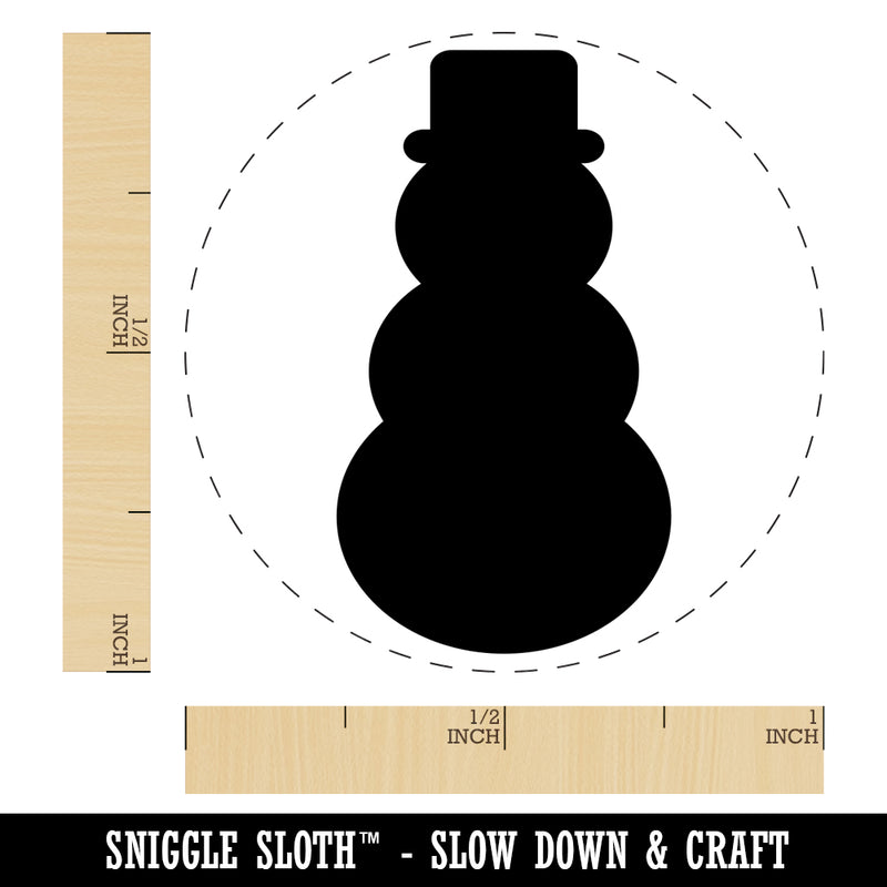 Snowman Winter Christmas Solid Self-Inking Rubber Stamp for Stamping Crafting Planners