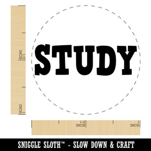 Study Fun Text Self-Inking Rubber Stamp for Stamping Crafting Planners