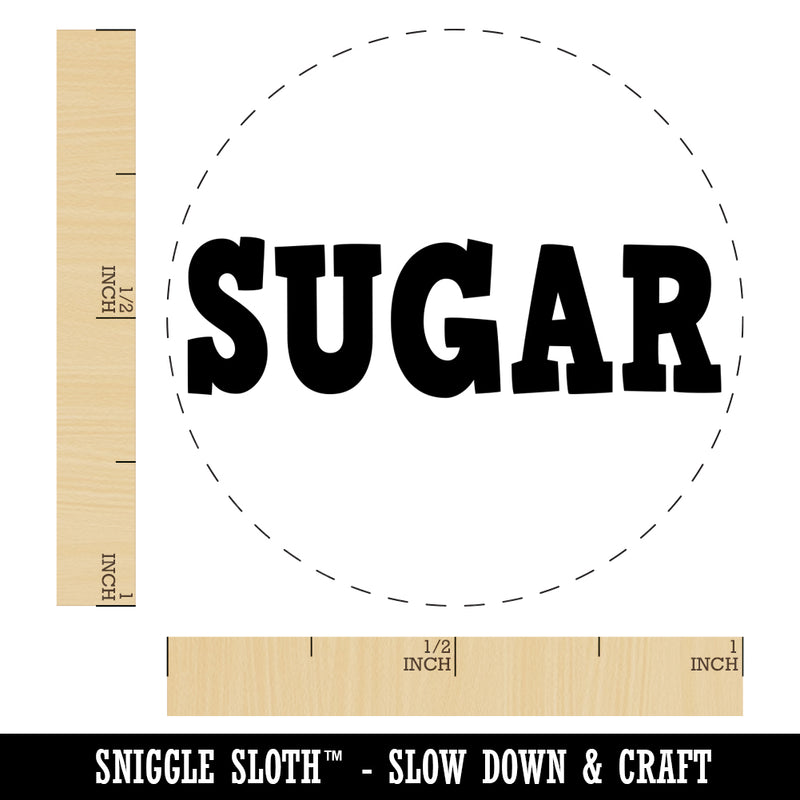 Sugar Fun Text Self-Inking Rubber Stamp for Stamping Crafting Planners