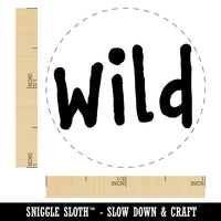 Wild Fun Text Self-Inking Rubber Stamp for Stamping Crafting Planners