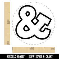 Ampersand Symbol And Outline Self-Inking Rubber Stamp for Stamping Crafting Planners