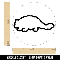 Ankylosaurus Dinosaur Outline Self-Inking Rubber Stamp for Stamping Crafting Planners