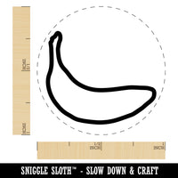 Banana Fruit Outline Self-Inking Rubber Stamp for Stamping Crafting Planners