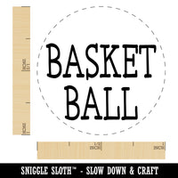 Basketball Fun Text Self-Inking Rubber Stamp for Stamping Crafting Planners