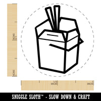 Chinese Food Take Out Away Doodle Self-Inking Rubber Stamp for Stamping Crafting Planners