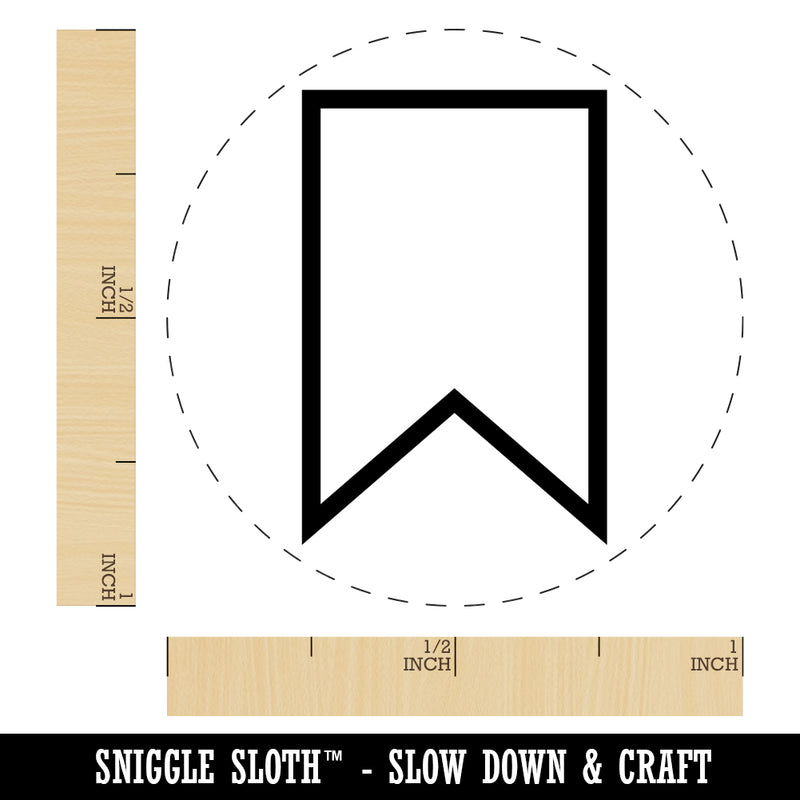 Pennant Swallowtail Outline Self-Inking Rubber Stamp for Stamping Crafting Planners